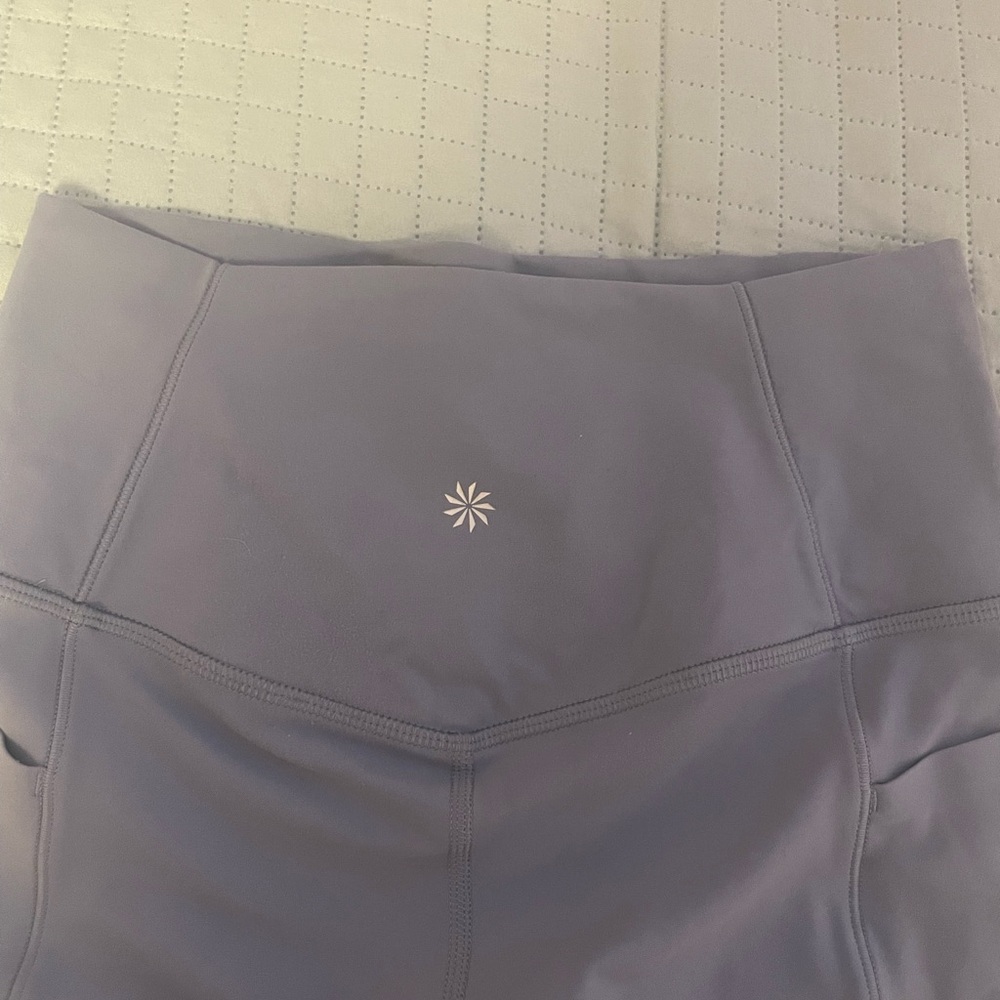 dusty blue athleta salutation stash leggings